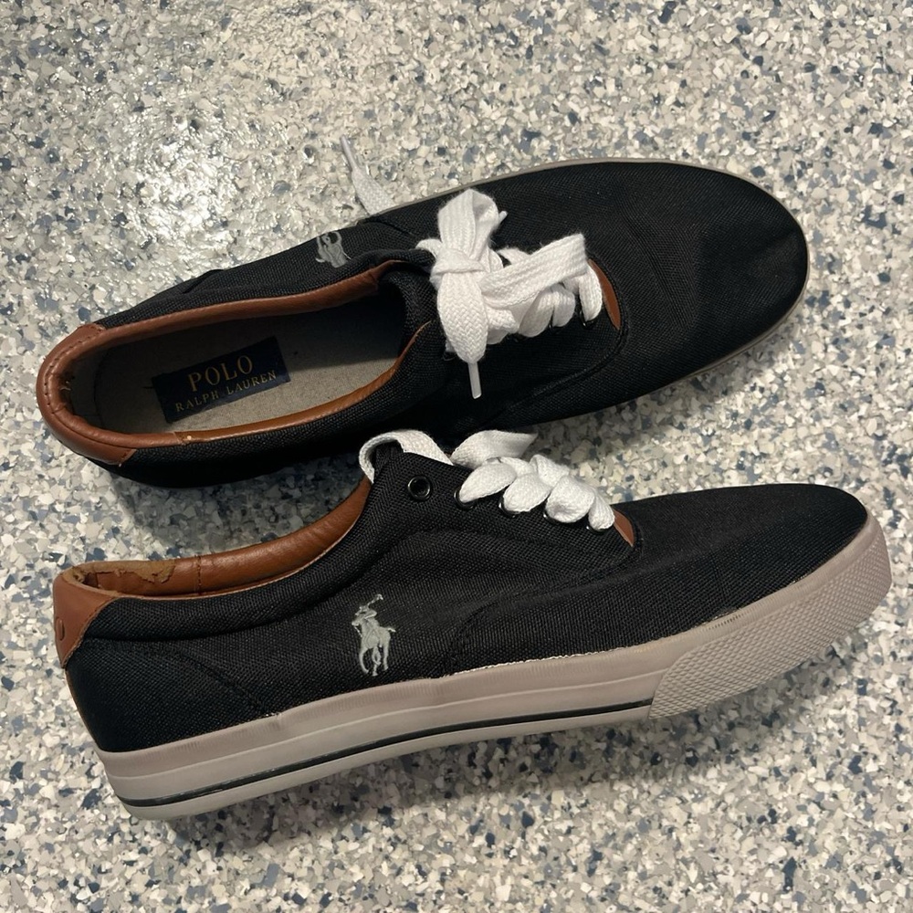 Polo by Ralph Lauren Black and White Sneakers